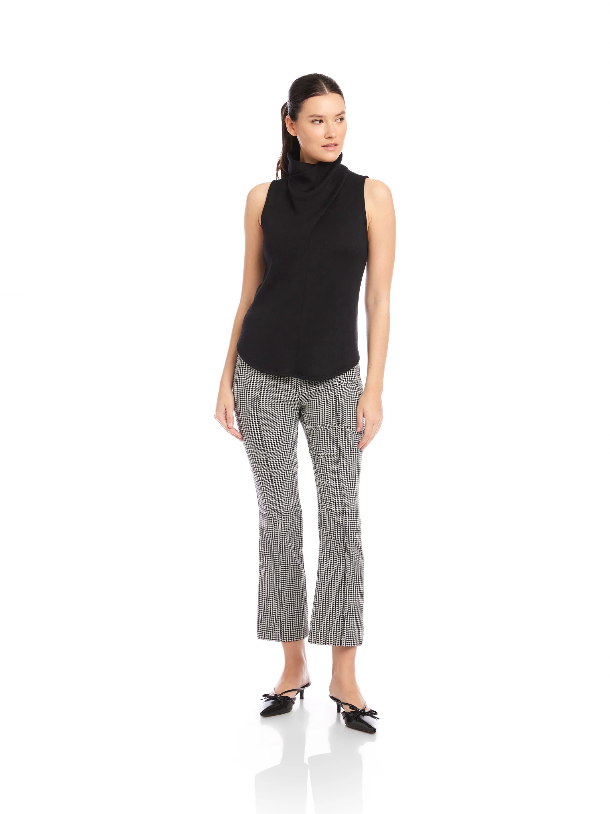 Abbey Turtleneck Tank - black