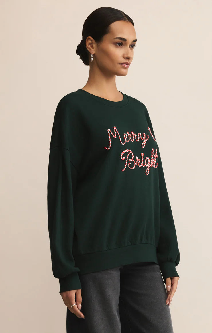 Bright Sunday Sweatshirt - garland green