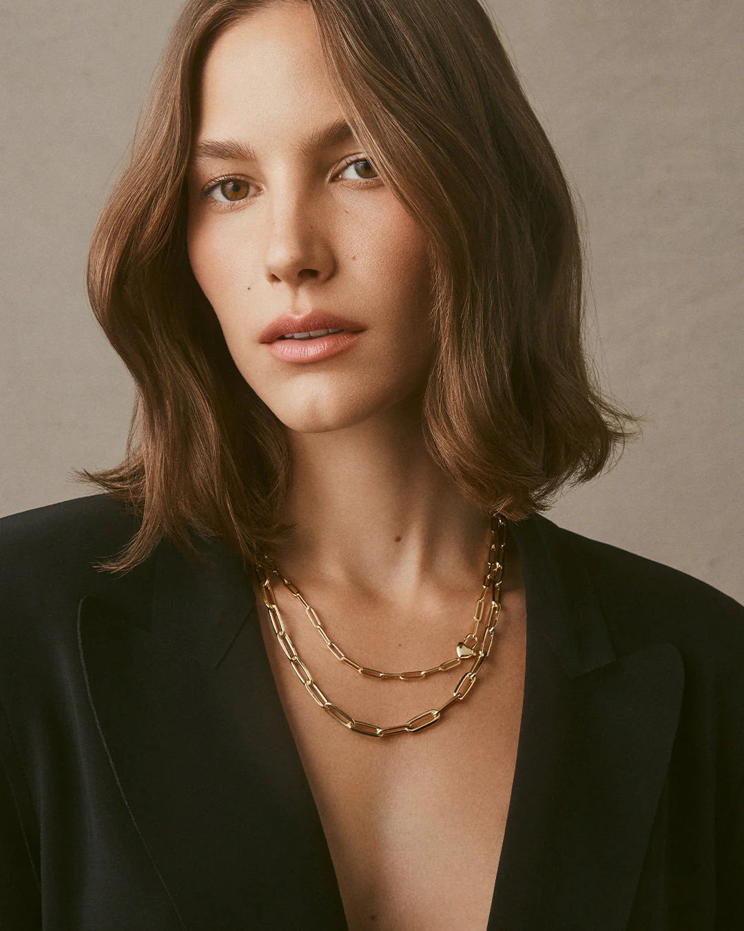 Heart padlock necklace - gold