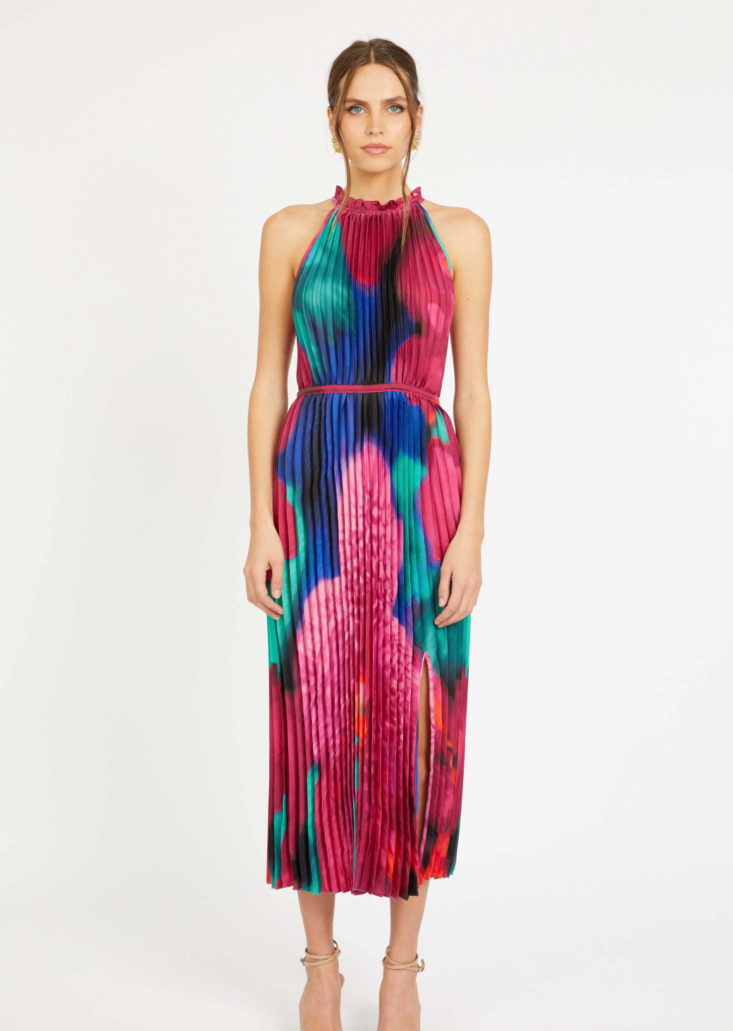 Jayce dress - blur iris bloom