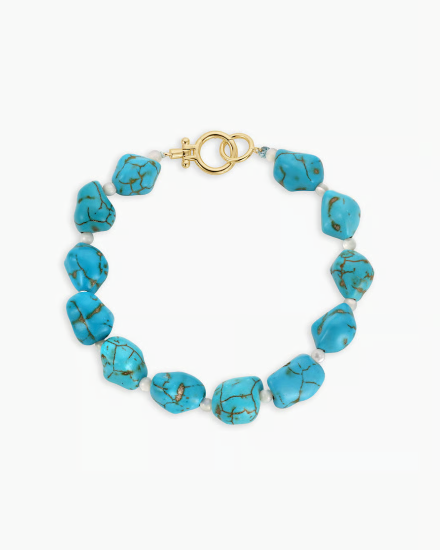 Turquoise Cove Bracelet - gold