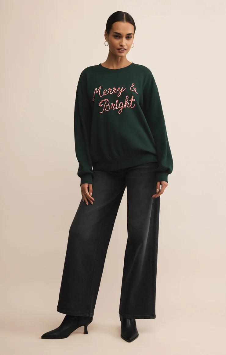 Bright Sunday Sweatshirt - garland green