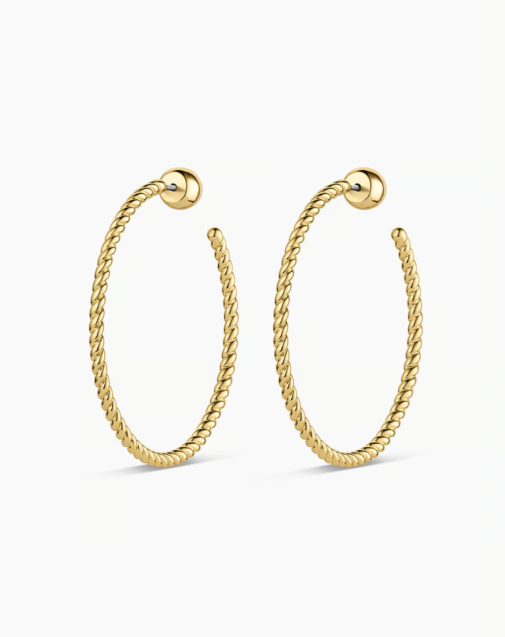 Crew large hoops - gold