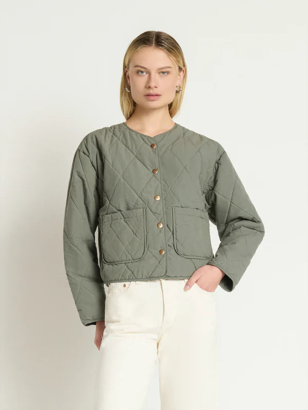 Aspen Quilted Jacket - castor grey