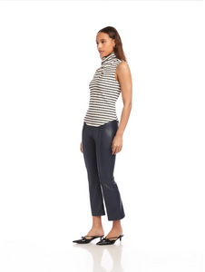 Abbey Turtleneck Tank - stripe