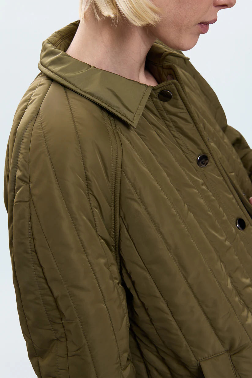 Sawyer quilted barn jacket - olive