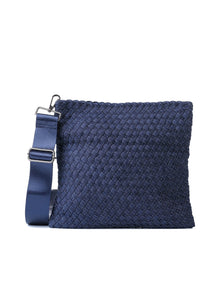 Val convertible woven crossbody - indigo