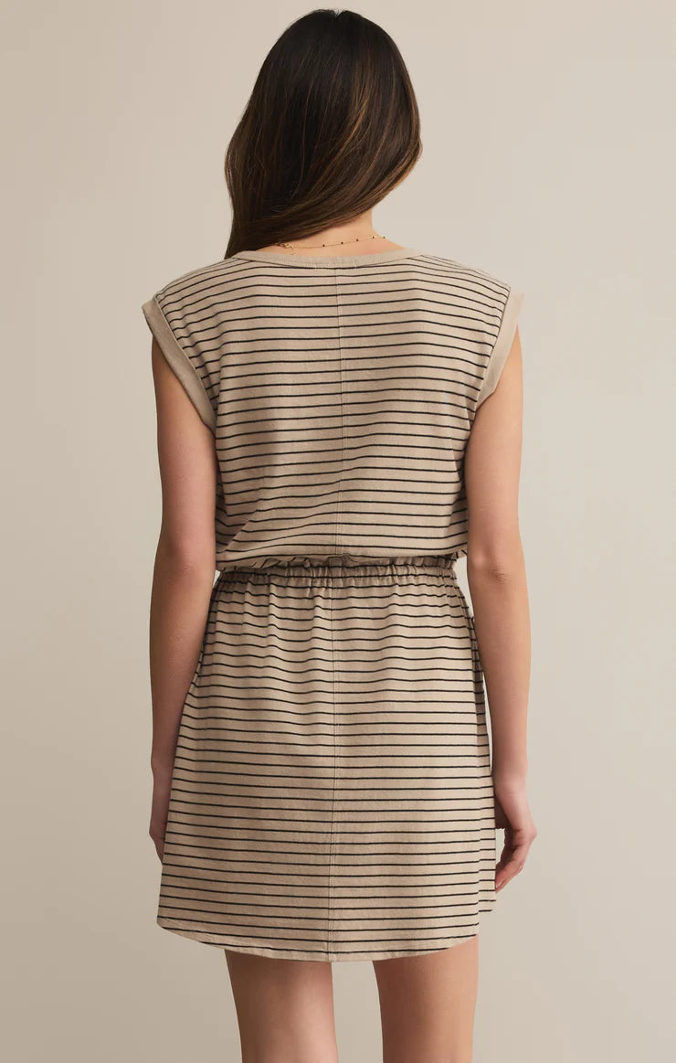 Dayshift Striped Mini Dress - retreat