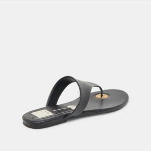 Kittle leather sandals - black