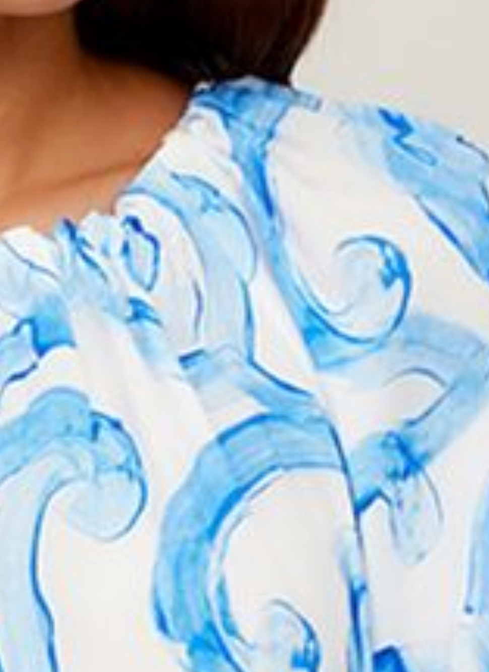Savina short sleeve blouse - print