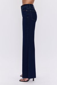 Izzy mid-rise wide leg jeans - tristesse