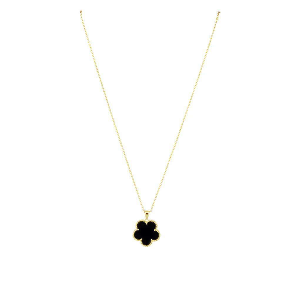 Adeline pendant necklace - onyx