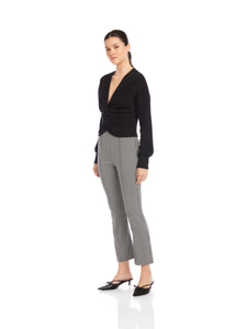Sigourney Pintuck Pants - houndstooth
