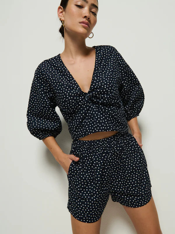 Celeste blouse - cabana polka dot