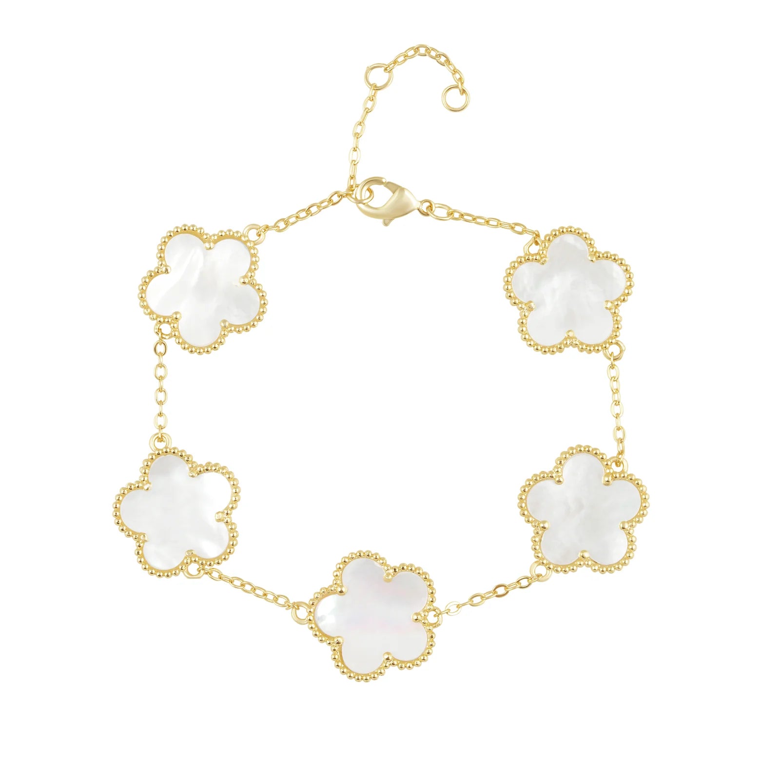 Adeline clover bracelet - mother of pearl