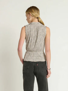 Nina Wrap Front Top - winter pebble