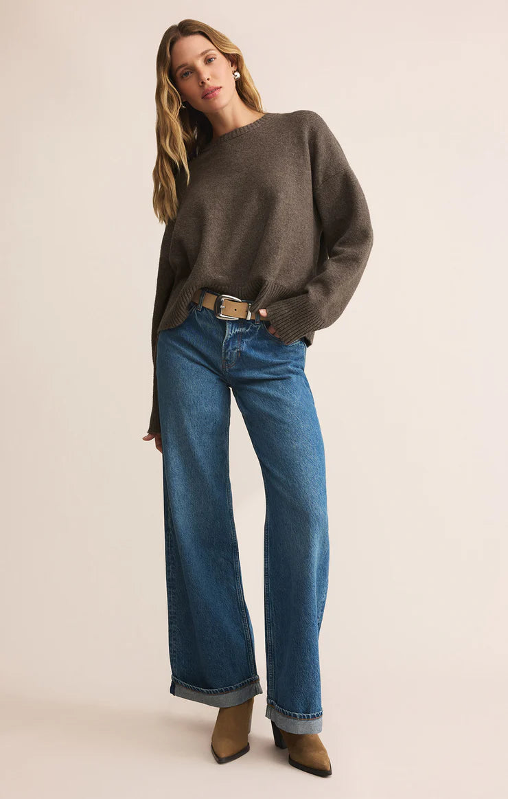 Cirrus cozy sweater - burnt ash heather
