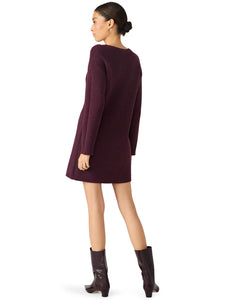 Abbie sweater dress - beet