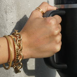 Sinclair mesh cuff bracelet - gold