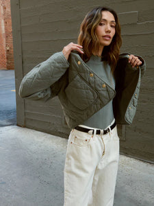 Aspen Quilted Jacket - castor grey