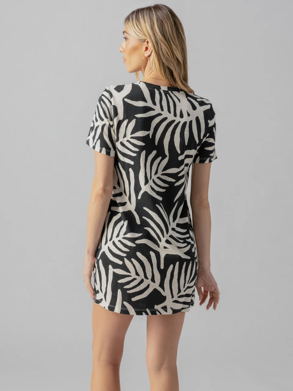 The only one t-shirt dress - night palm