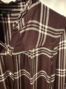 Alanna shirt - chocolate napoleon