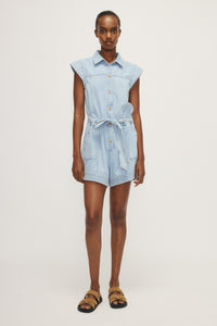 Ulysse romper - bleached denim blue