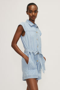 Ulysse romper - bleached denim blue