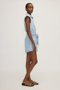 Ulysse romper - bleached denim blue