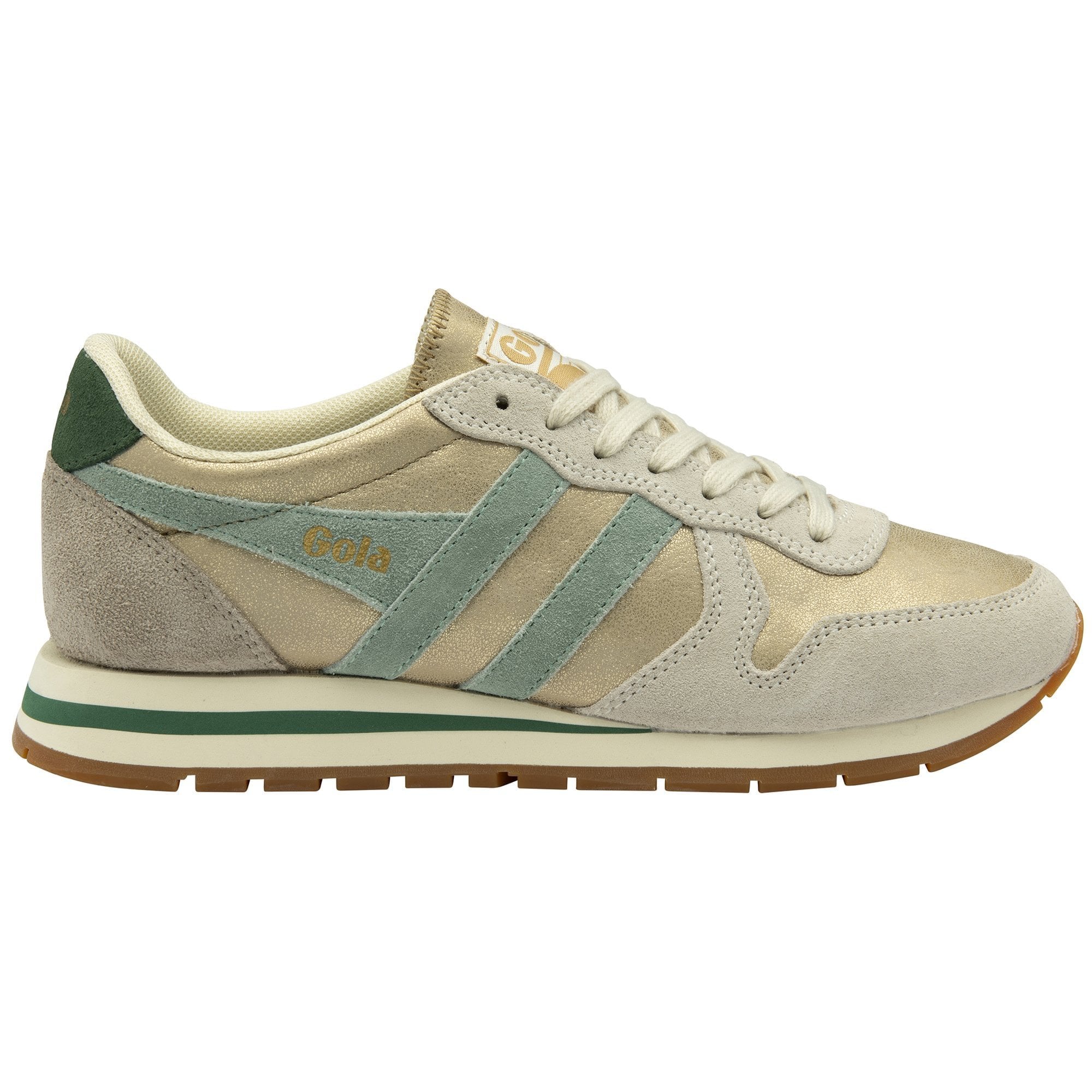Daytona blaze sneakers - gold / green mist / evergreen