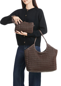 Isla tote - chocolate brown leather