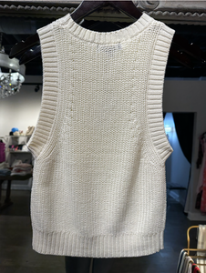 Britt shell sweater - white