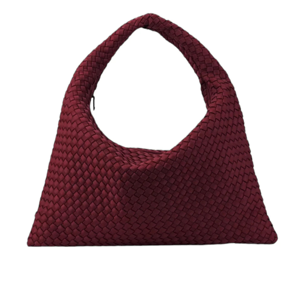 Jones woven hobo - merlot