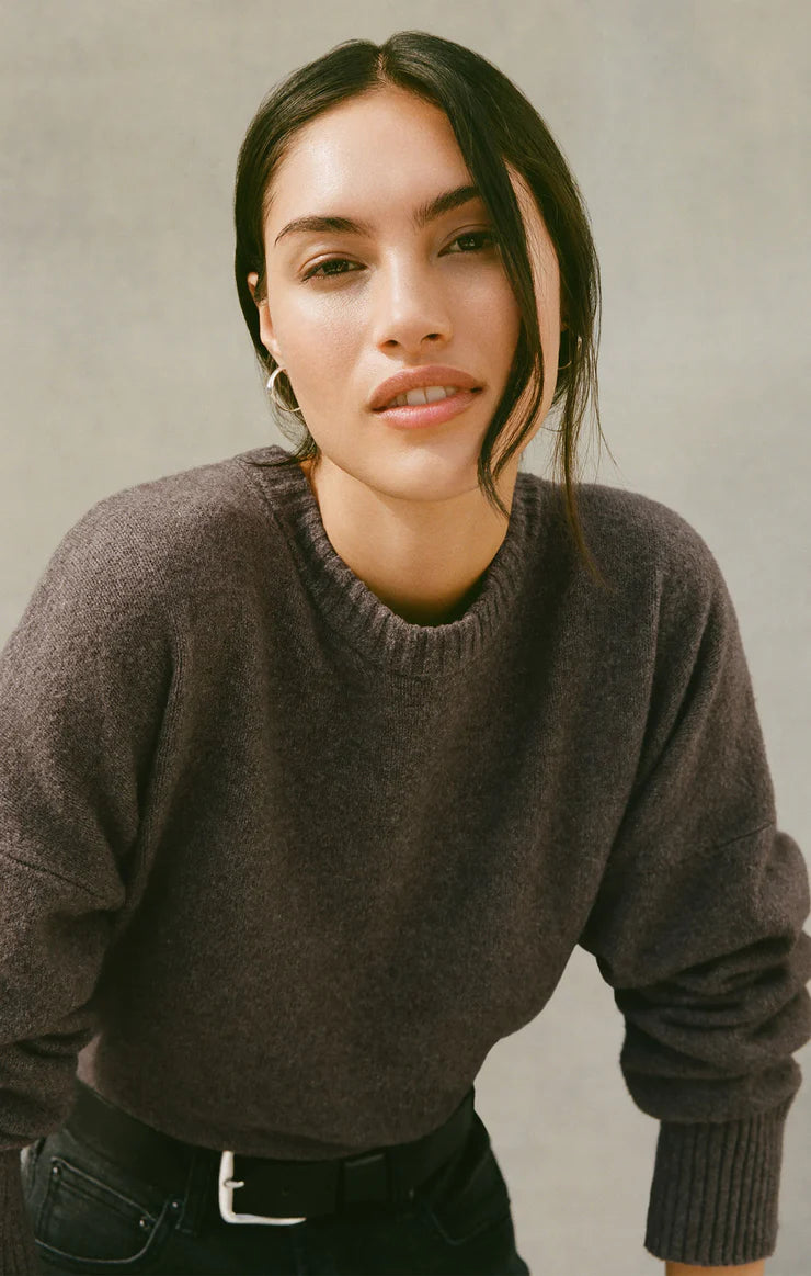 Cirrus cozy sweater - burnt ash heather