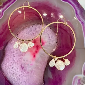 Kate earrings - ivory
