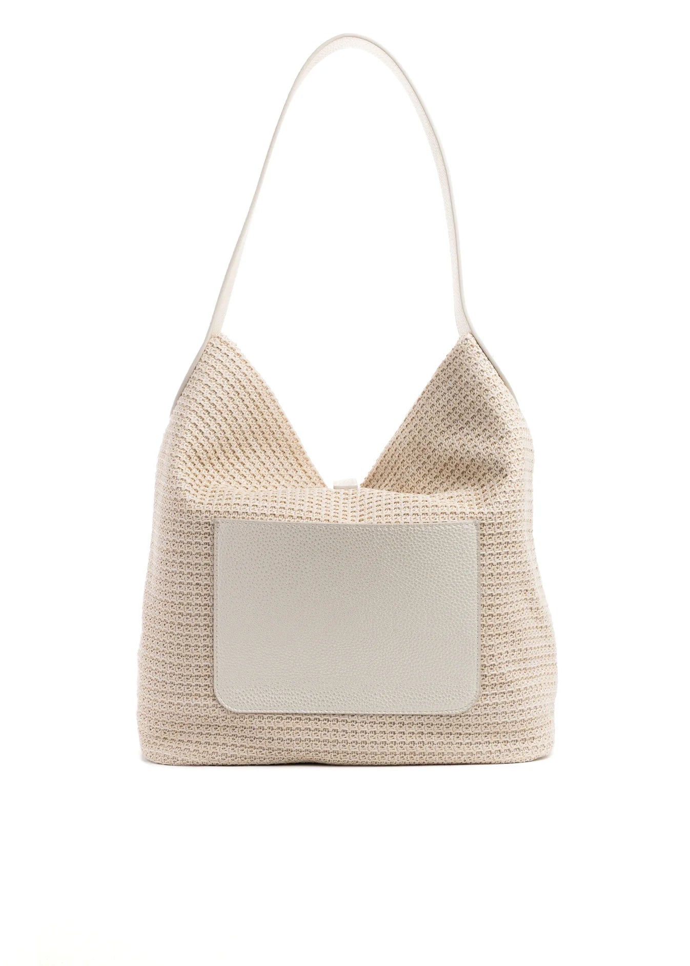 Sandy shoulder bag - beige raffia