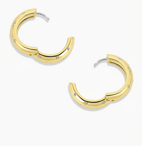 Noel shimmer hoops - gold