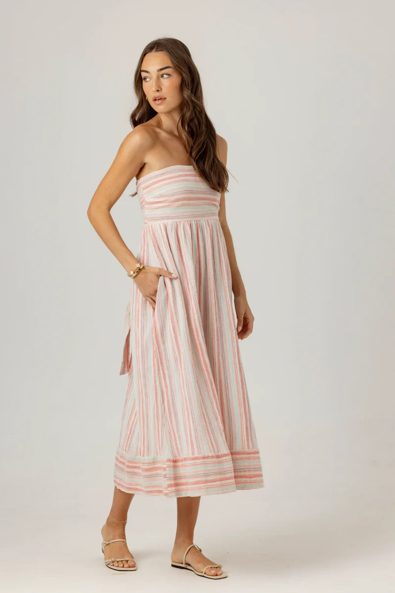 Jade dress - rainbow striped