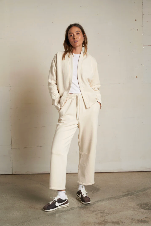 Olivia fleece cardigan - true black