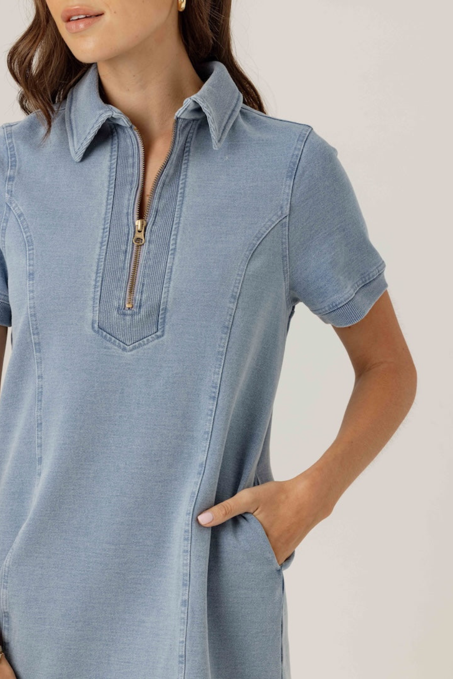 Claudine dress - light wash
