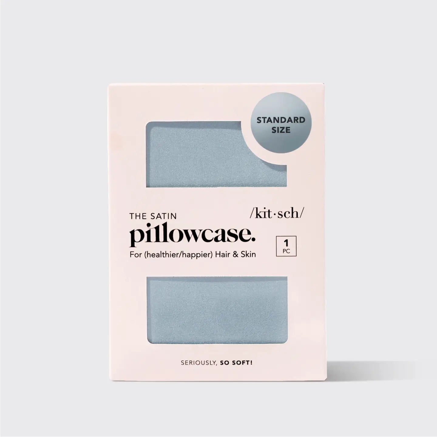 Satin pillowcase - haze blue