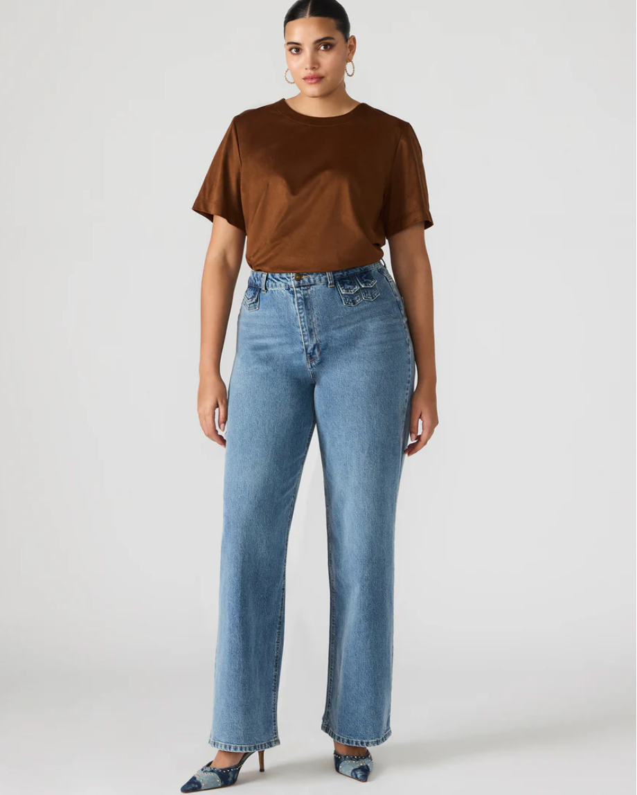 Ezra top - chicory coffee