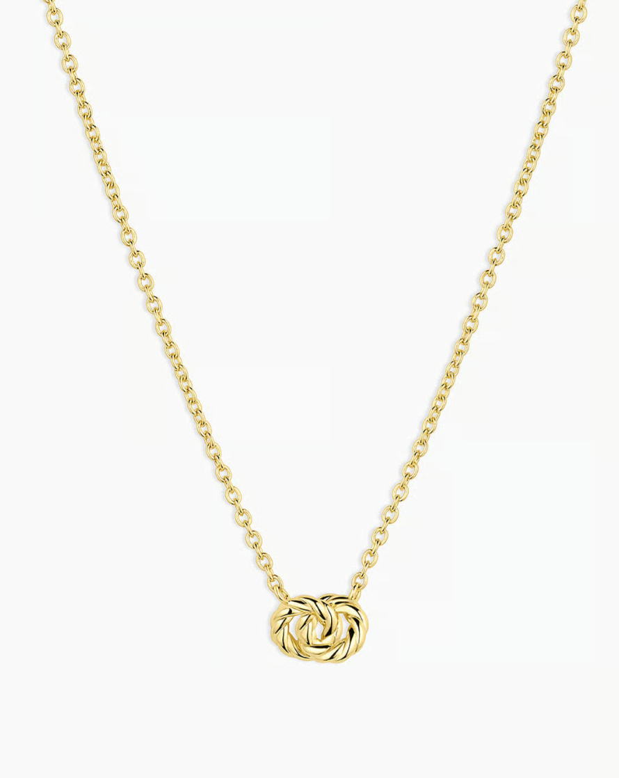 Crew interlocking necklace - gold