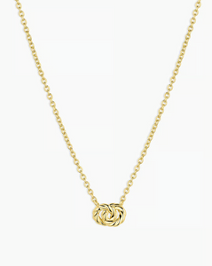 Crew interlocking necklace - gold