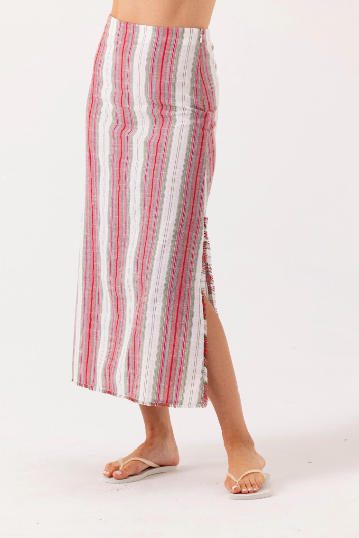 Louie skirt - sunshade stripe