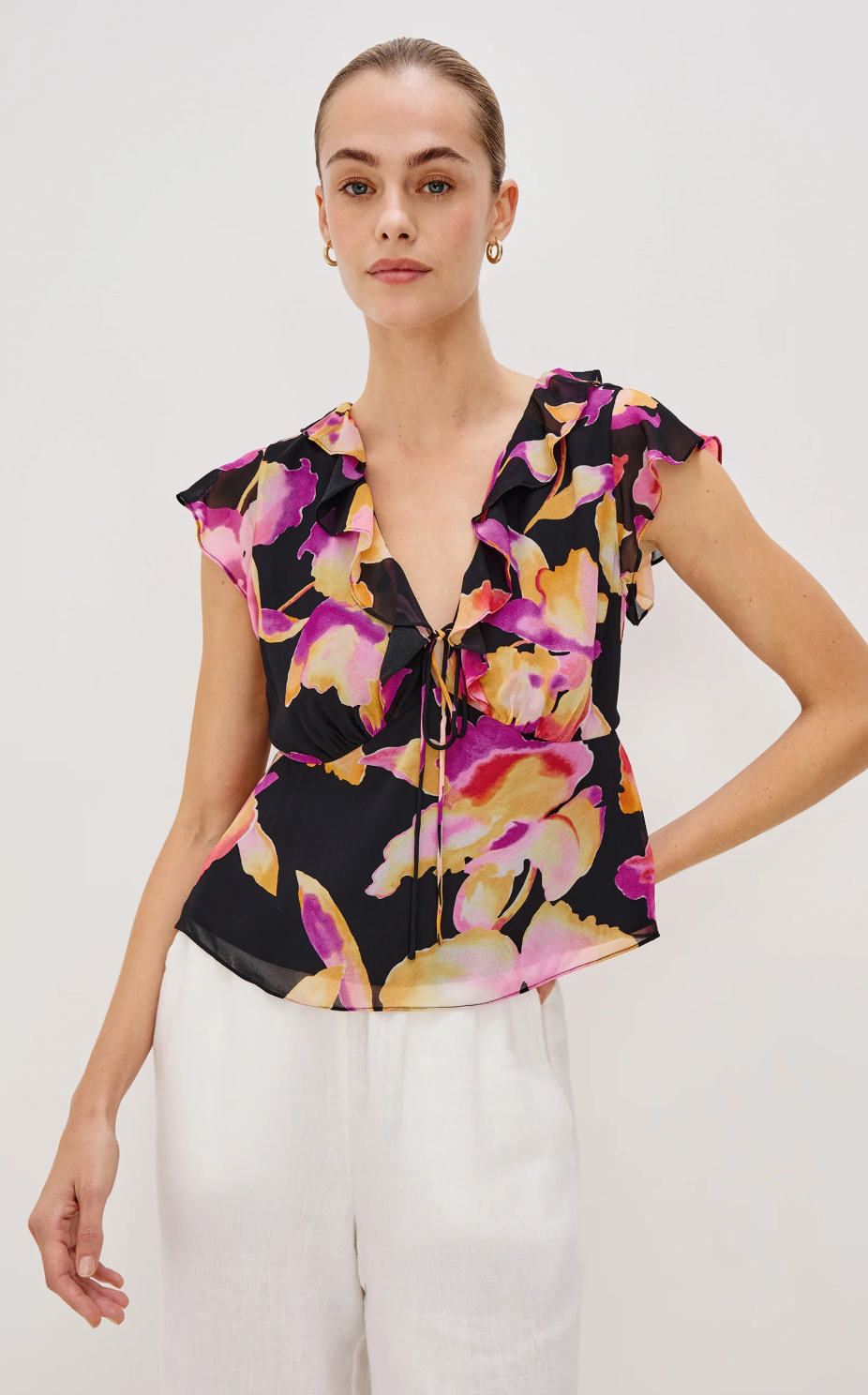 Carmine top - dusk orchid