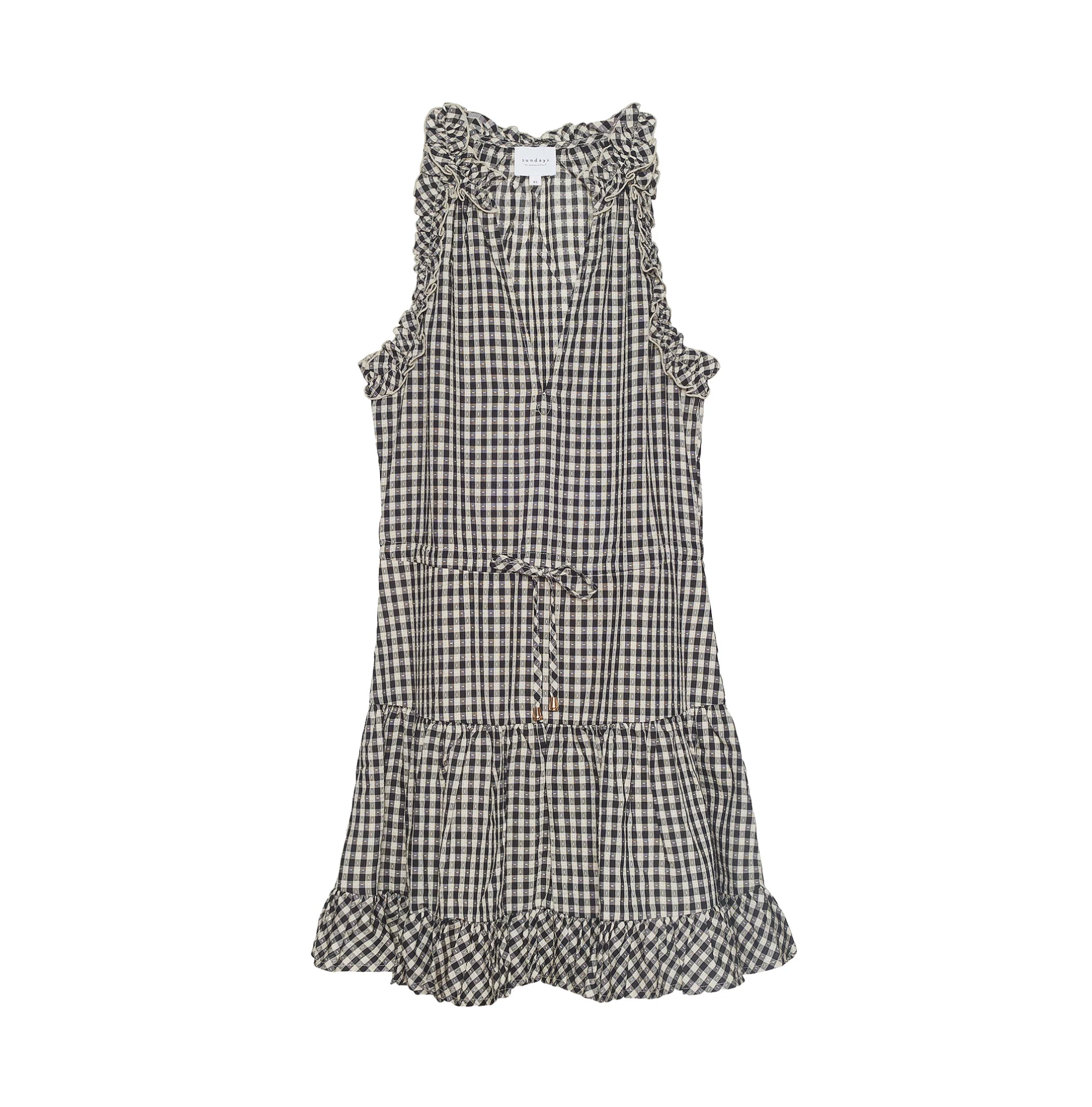 Gingham blisse dress - black gingham