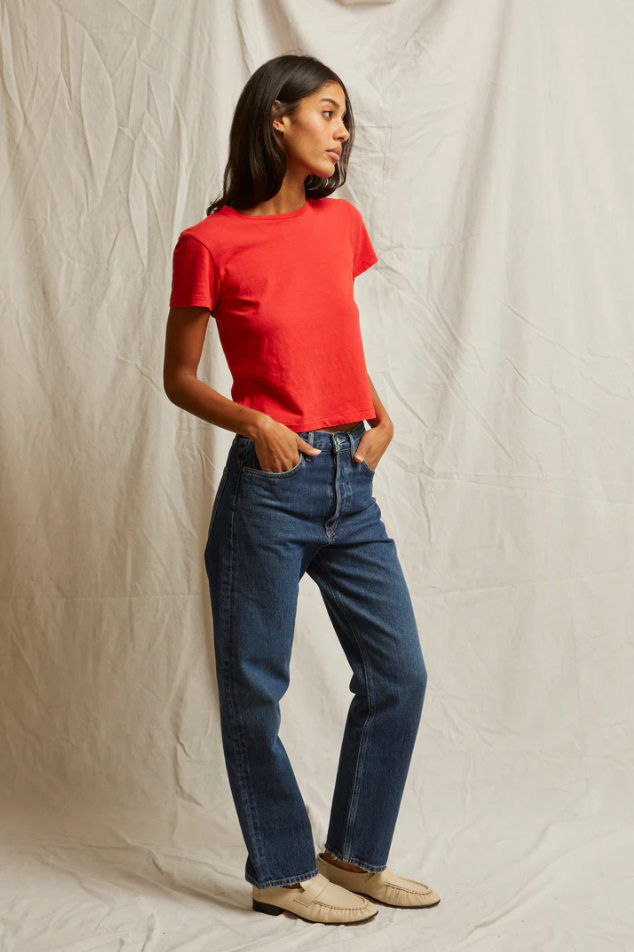Lisa tee - poppy red