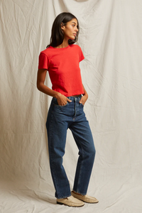 Lisa tee - poppy red