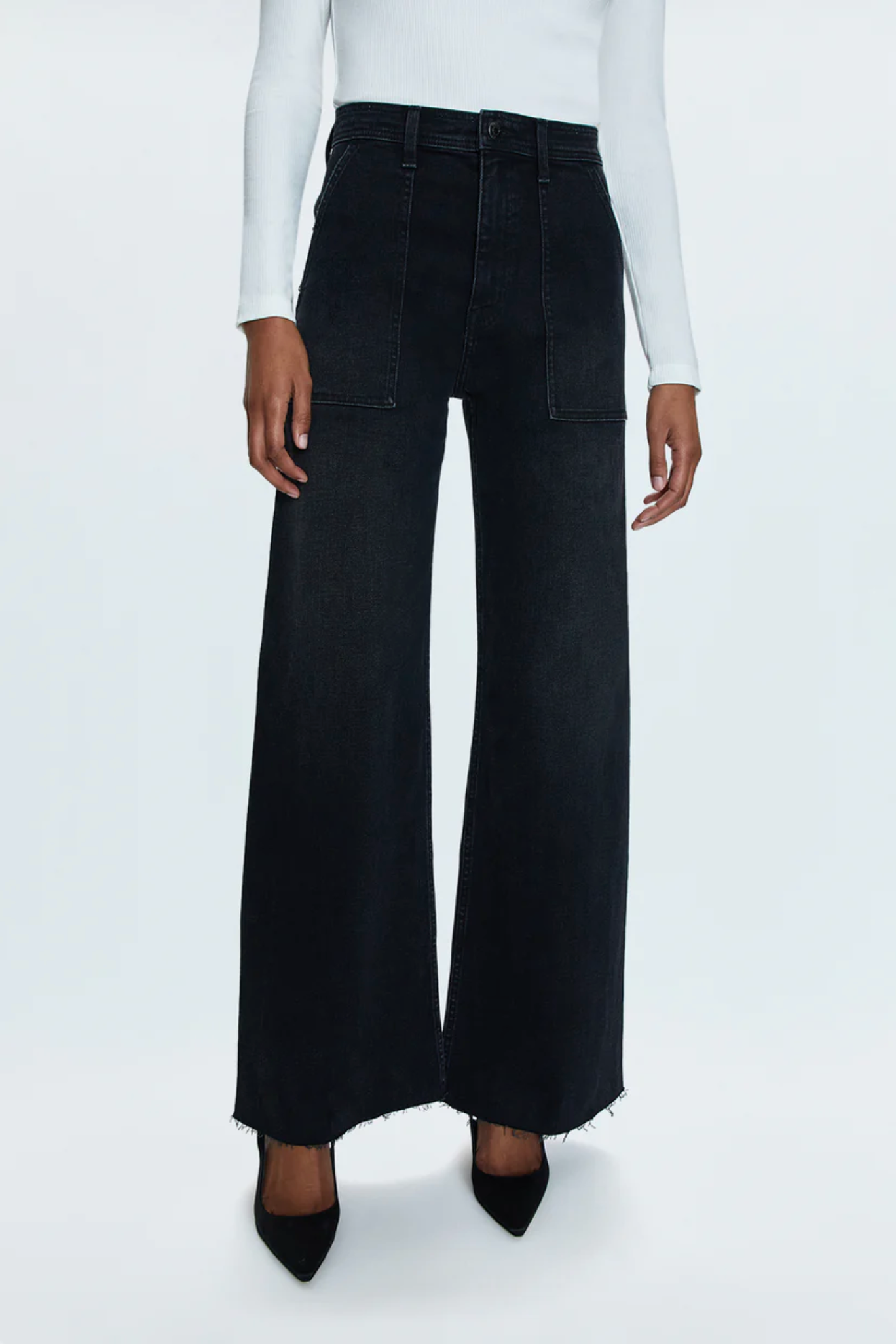 Penny high rise wide leg jean - collins